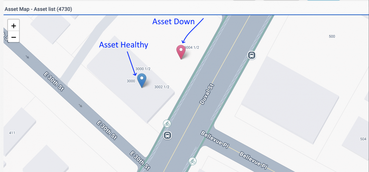 Visualizing Asset Outages on the Map