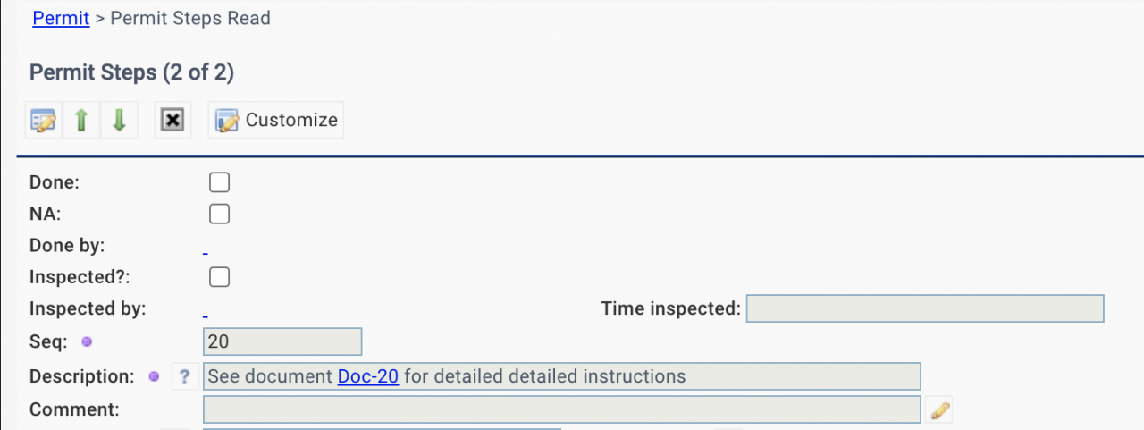 Document Integration in Permit Steps