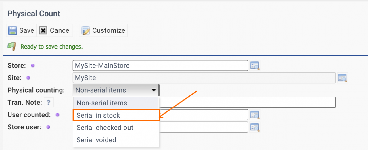 Inventory Tip: Physical Count for Serialized Parts